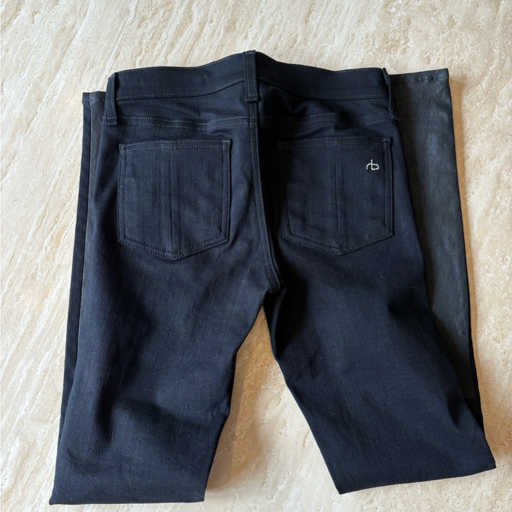 Rag & Bone Women’s low rise leather jeans size 26